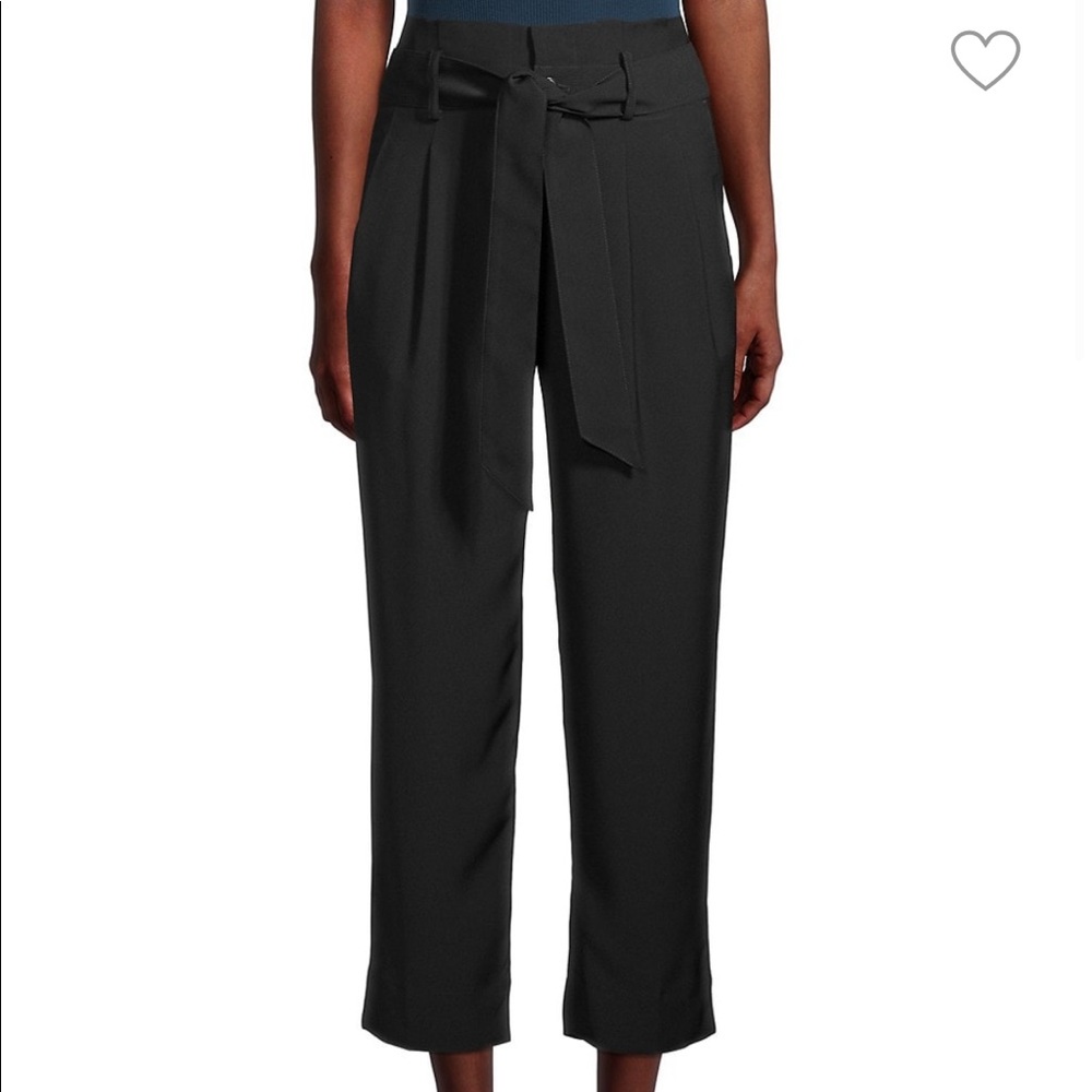 Madewell drapey high waisted paper bag pants, Black size 6